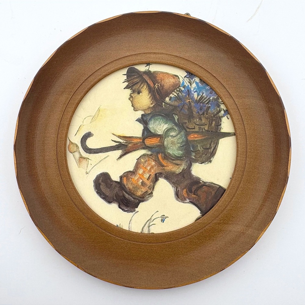 Vintage 1973 Swiss Wood Hummel Wall Plaque